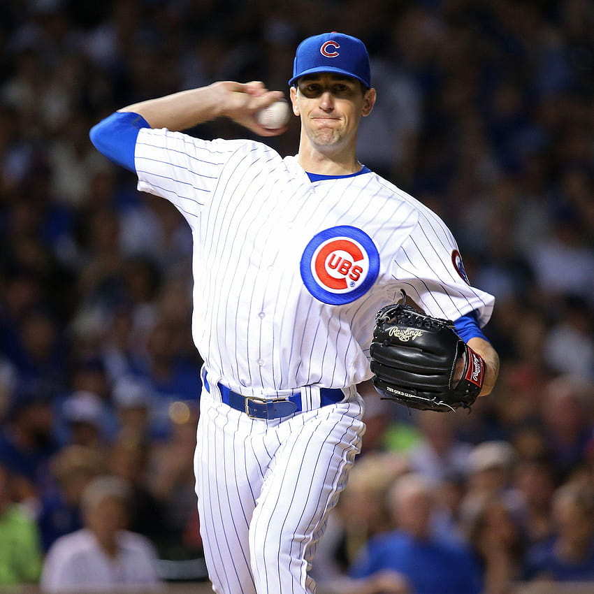 Download Kyle Hendricks With A Baseball Wallpaper