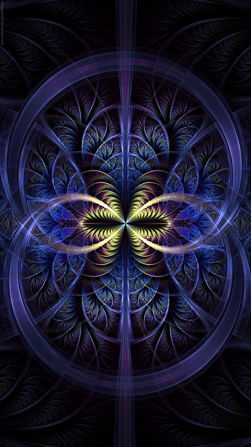 Sentirse bien fractales, arte de geometría sagrada. fondo de pantalla del teléfono