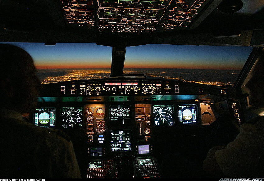 Airplane Cockpit HD wallpaper