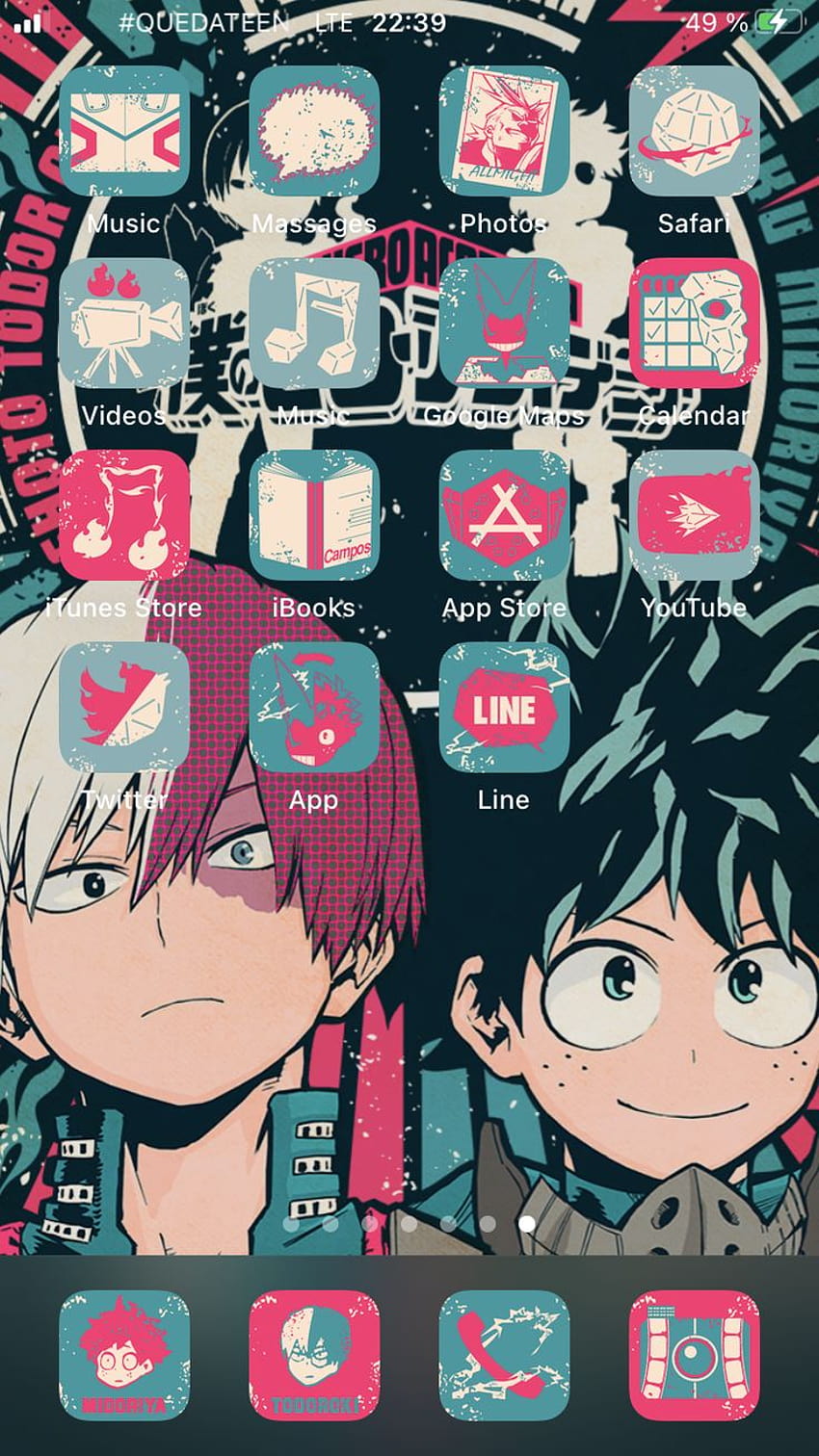 IOS14 Anime App Icons aesthetic HD phone wallpaper