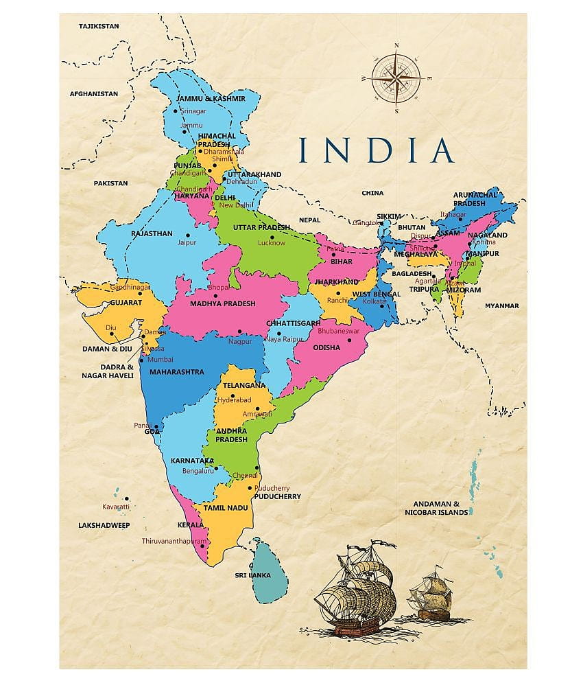 India Map, delhi map HD phone wallpaper