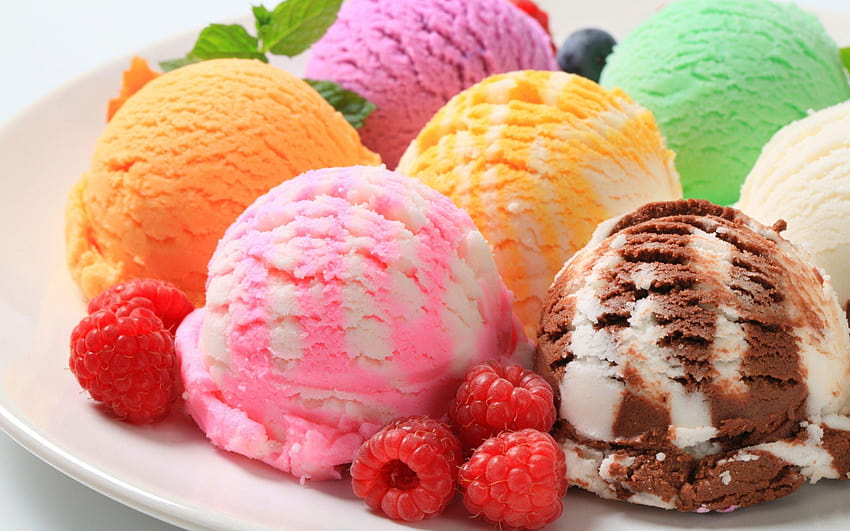 прасковен сладолед HD тапет