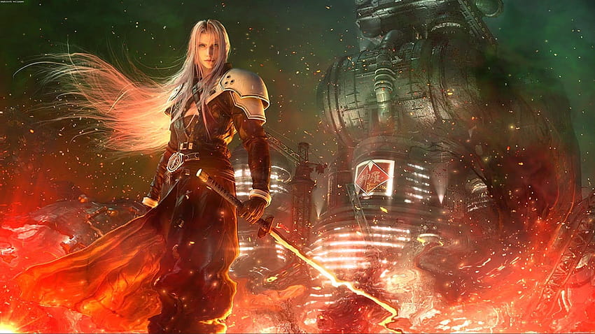Sephiroth iphone 1440p final fantasy 7 cloud strife u ff7 live android remake ffvii early jessie mobile... HD тапет