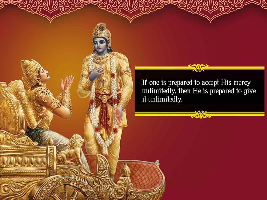 lord krishna and arjuna HD wallpaper