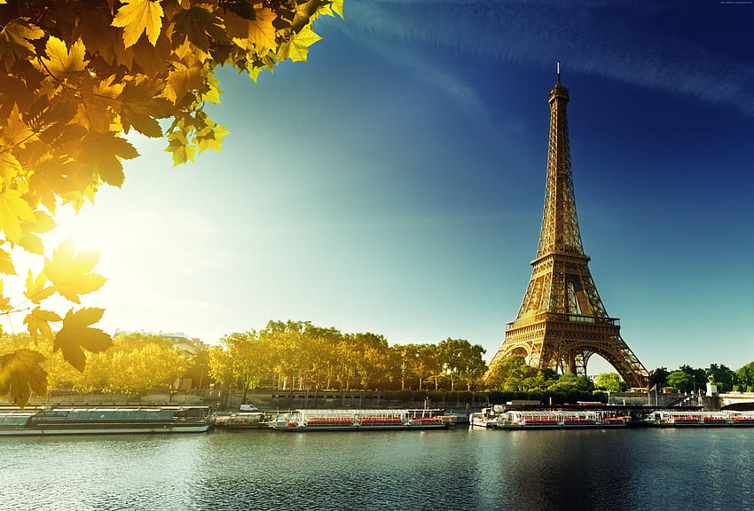 Paris, Tour Eiffel, France, automne, voyage, tourisme, incroyable europe Fond d'écran HD