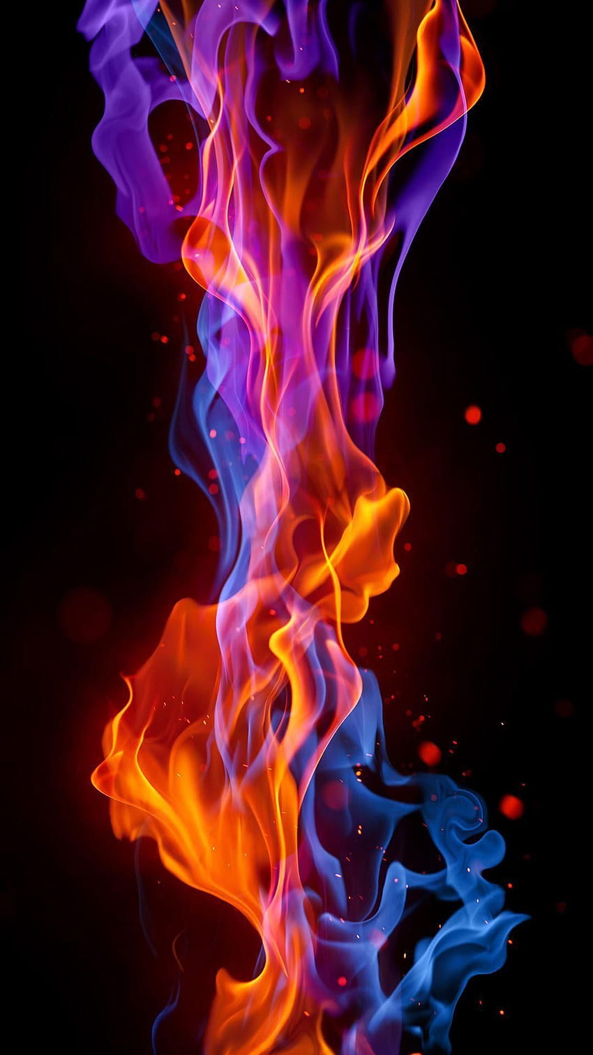 Ini adalah yang terpanas di komunitas ini, animasi api api wallpaper ponsel HD