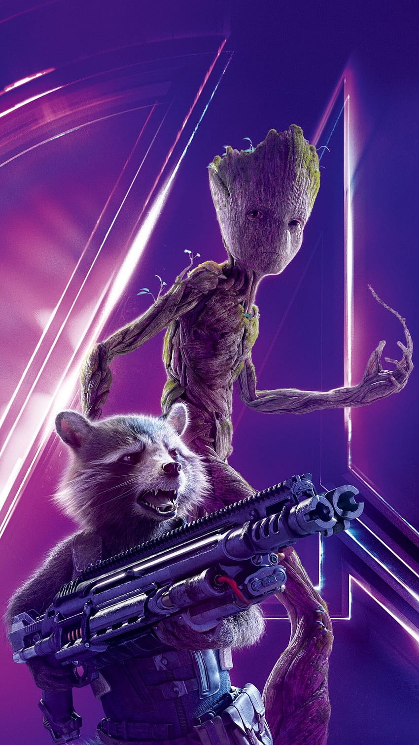 Rocket Raccoon in Avengers Infinity War, procione razzo per Android Sfondo del telefono HD