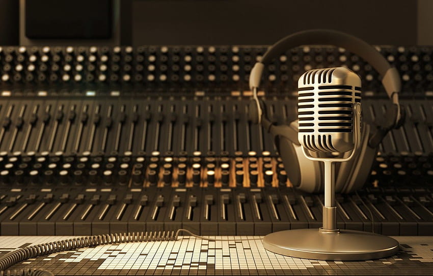 Studio radiowe, stacja radiowa Tapeta HD