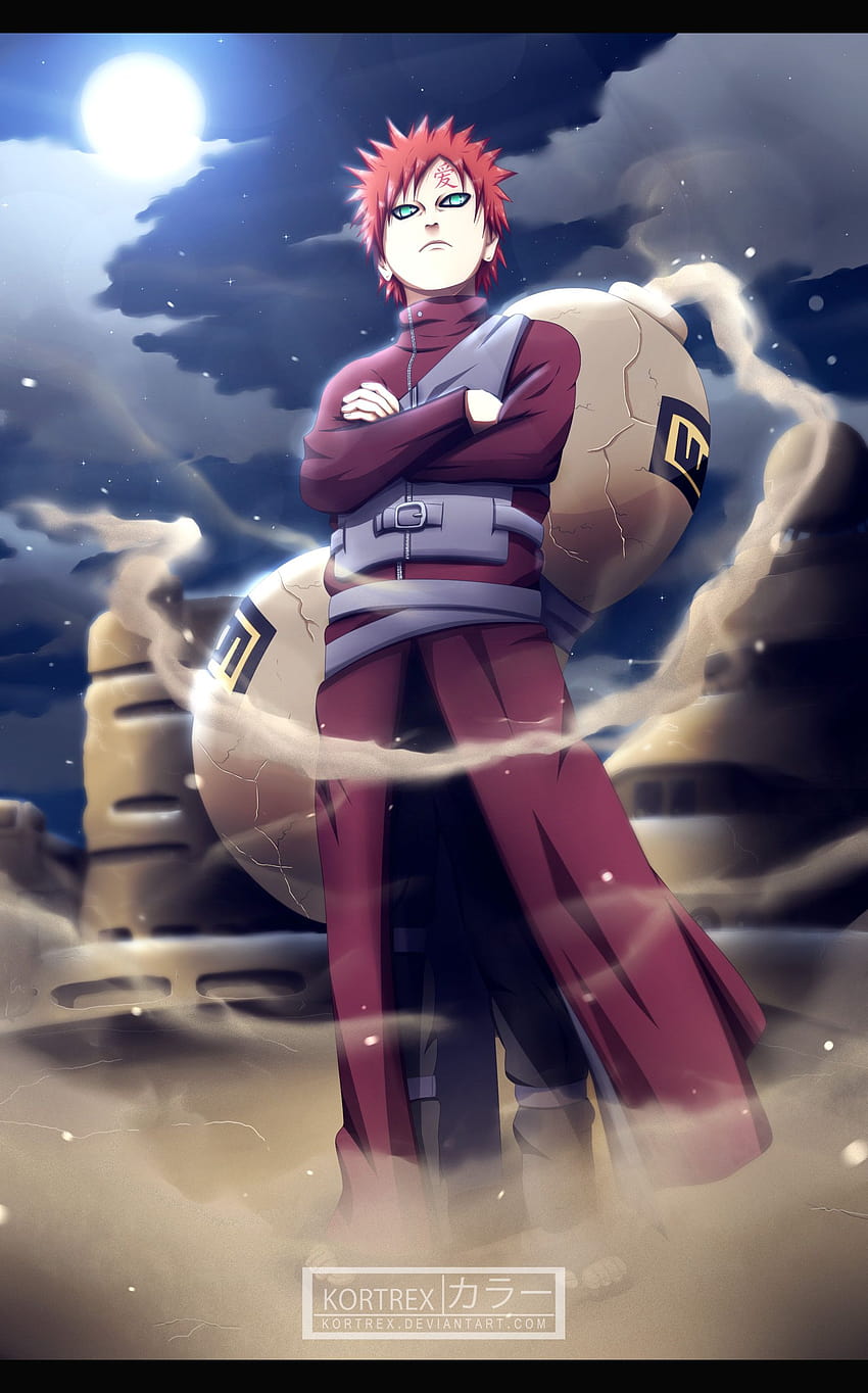 Gaara 3D, Naruto und Gaara iPhone HD-Handy-Hintergrundbild