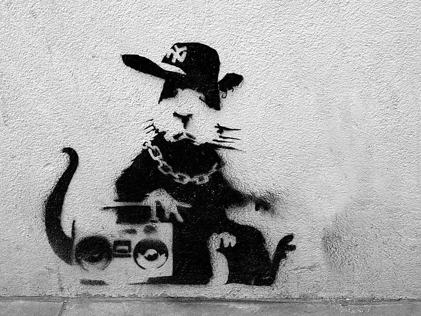 Of course it possible that Banksy never meant for the rat to, banksy rat HD wallpaper