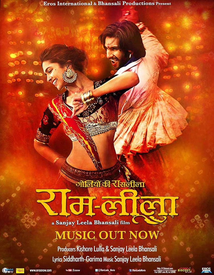 Poster ufficiale di Ram Leela, locandina del film di Bollywood Sfondo del telefono HD