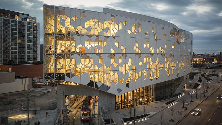 Step Inside the World's 9 Most Futuristic Libraries, futuristic architecture design HD wallpaper