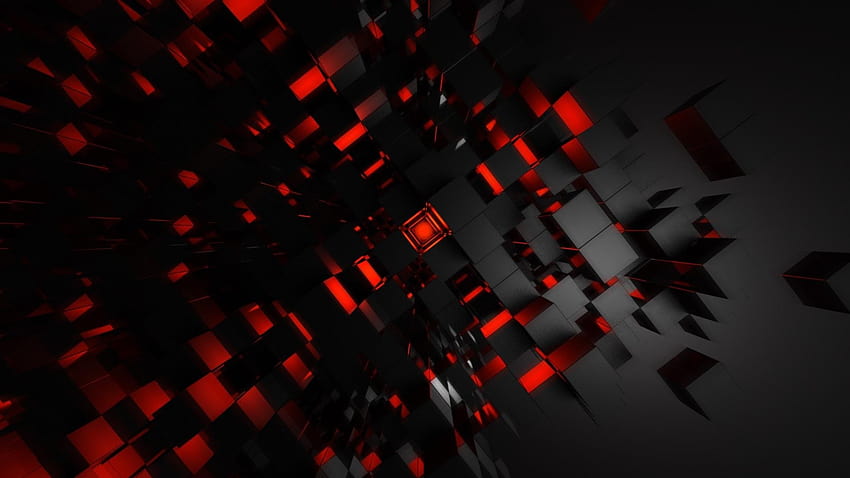 Red Abstract Square 28442 HD wallpaper