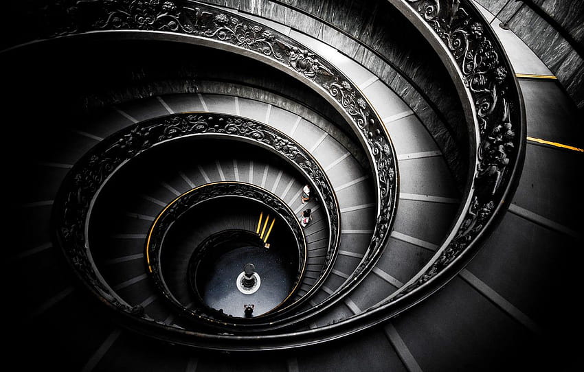 design, spiral, structure, stairs, Museum, helix, to spiral, stairway, spiral staircase, to go around, nutrena, pull, great, high, art deco, staircase , section интерьер HD wallpaper