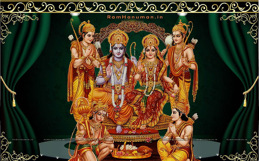 Najlepszy Shri Ram Darbaar w wysokiej jakości Tapeta HD