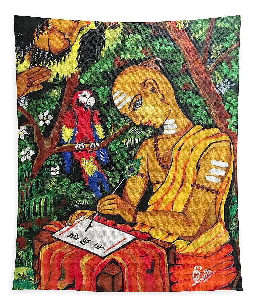 Tulsi Das Bhakti Tapestry for Sale by Amrita Gupta, amrita das gupta HD phone wallpaper