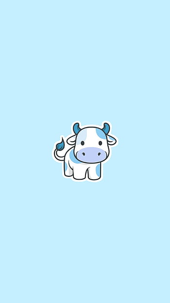 Blueberry Cow Sticker  Splashberry stickers