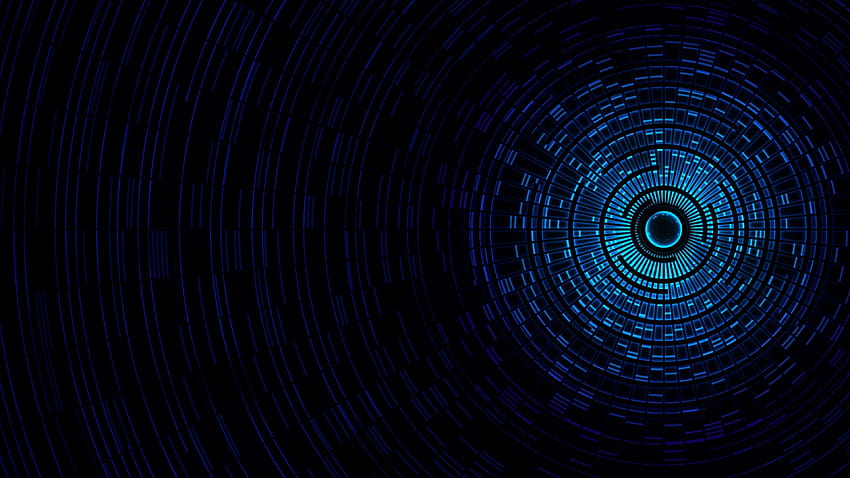 3840x2160 Abstraction Passage Light Black Blue [3840x2160] for your , Mobile & Tablet HD wallpaper