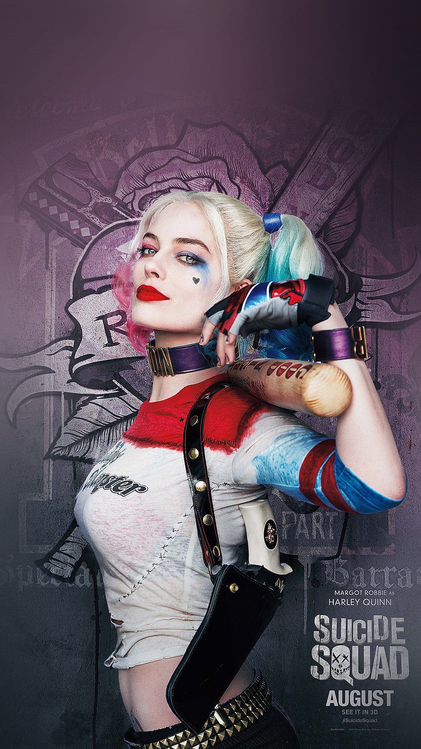 Suicide Squad Poster Film Art Hall Harley Quinn Android HD phone wallpaper
