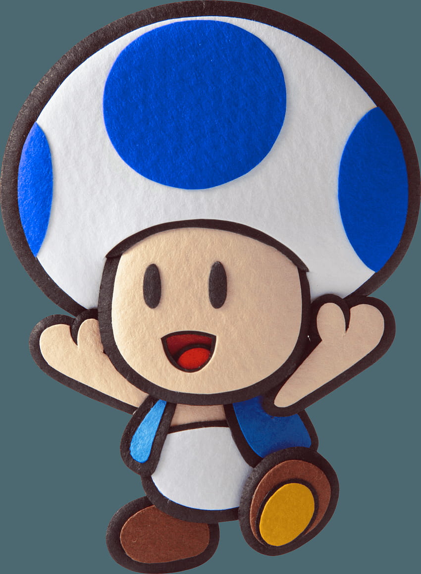 Paper Mario: Sticker Star, super mario bros blue toad HD phone wallpaper