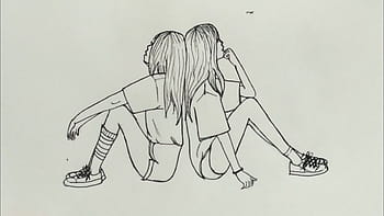 Two Friends Sketch by ShadowWip on DeviantArt