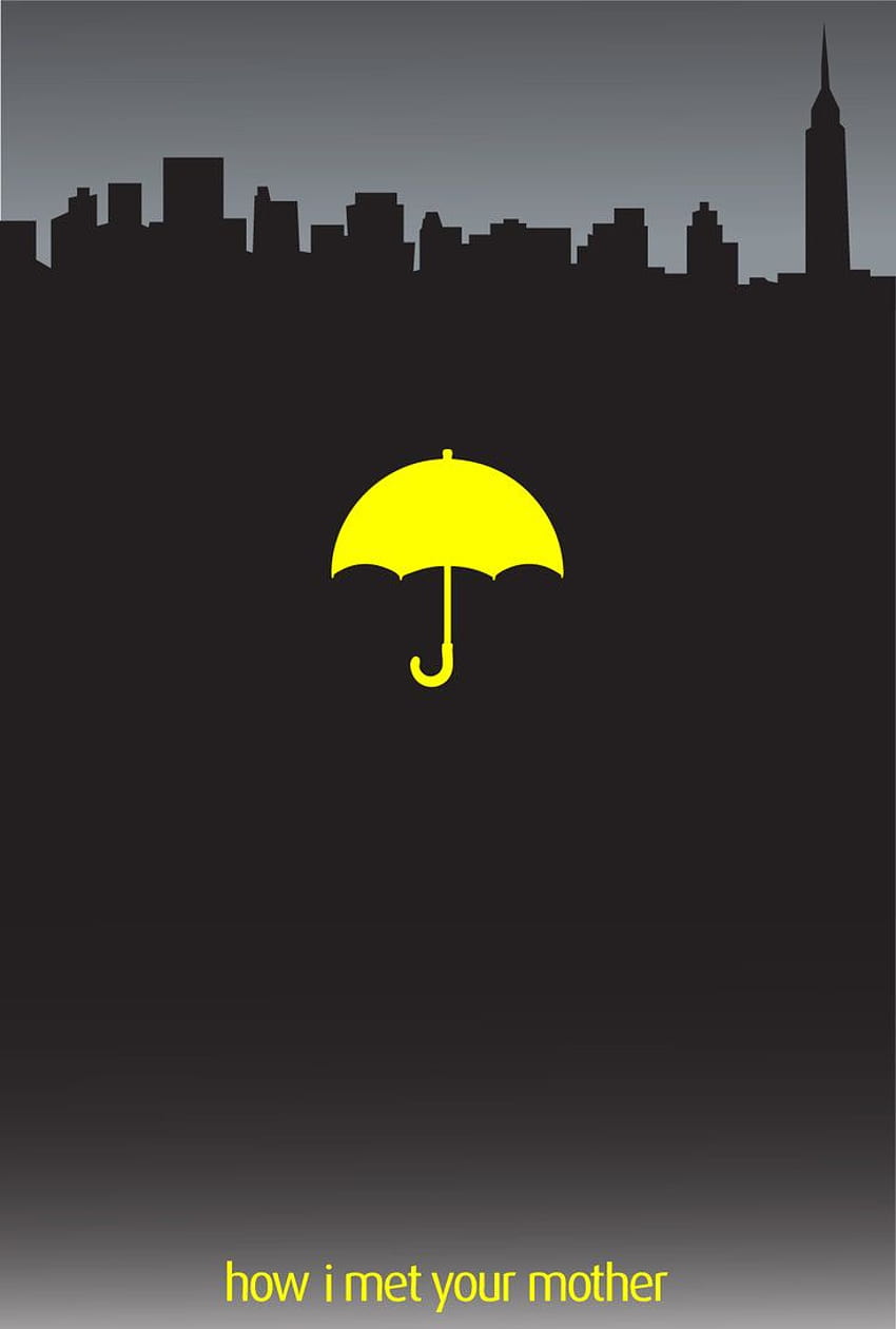Жълт чадър HIMYM от Nerdcadet [734x1089] за вашия, мобилен телефон и таблет HD тапет за телефон