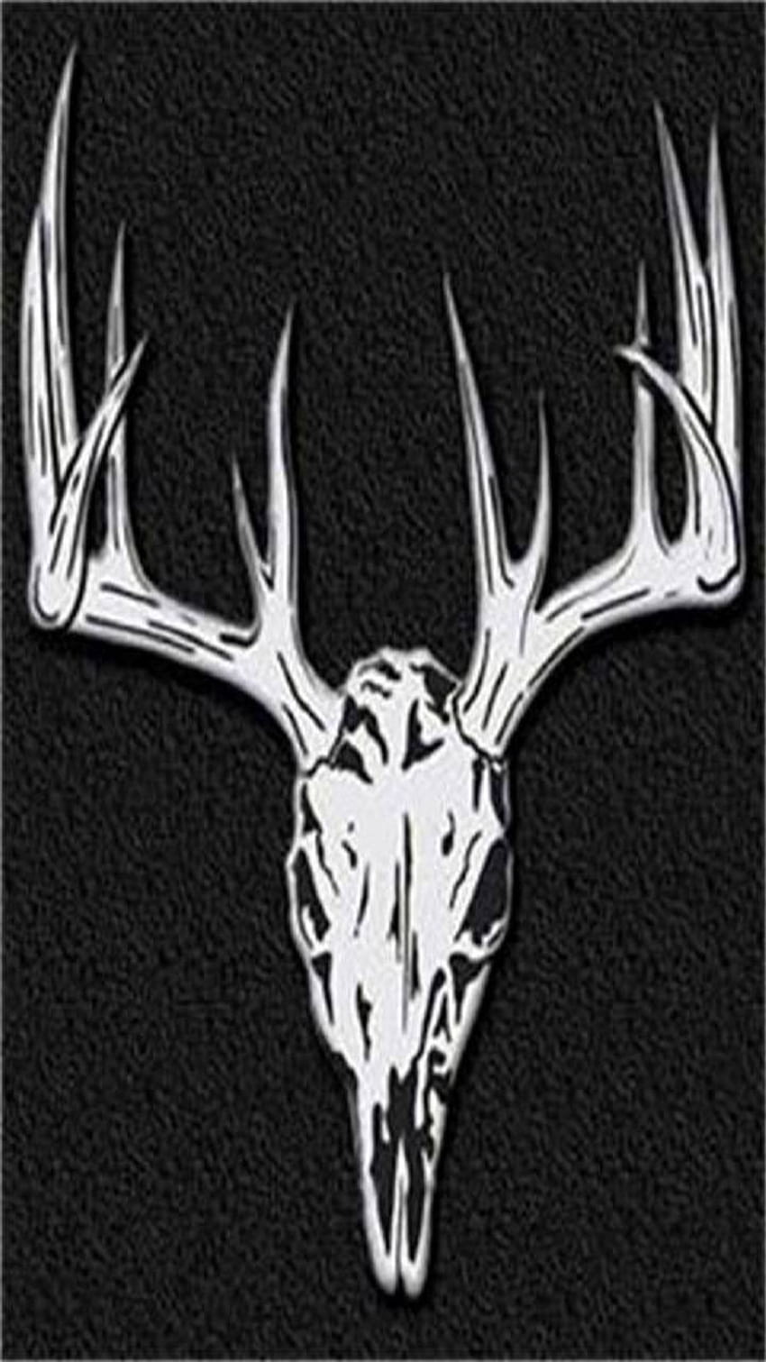 deer antler skull by ...zedge, deer antlers HD phone wallpaper