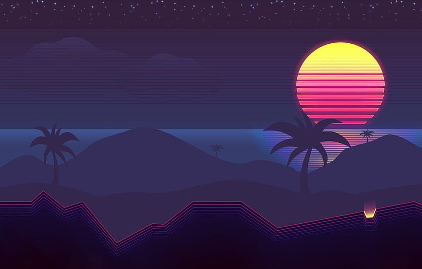 80s Synthwave on Dog, retrowave delorean ps4 HD wallpaper