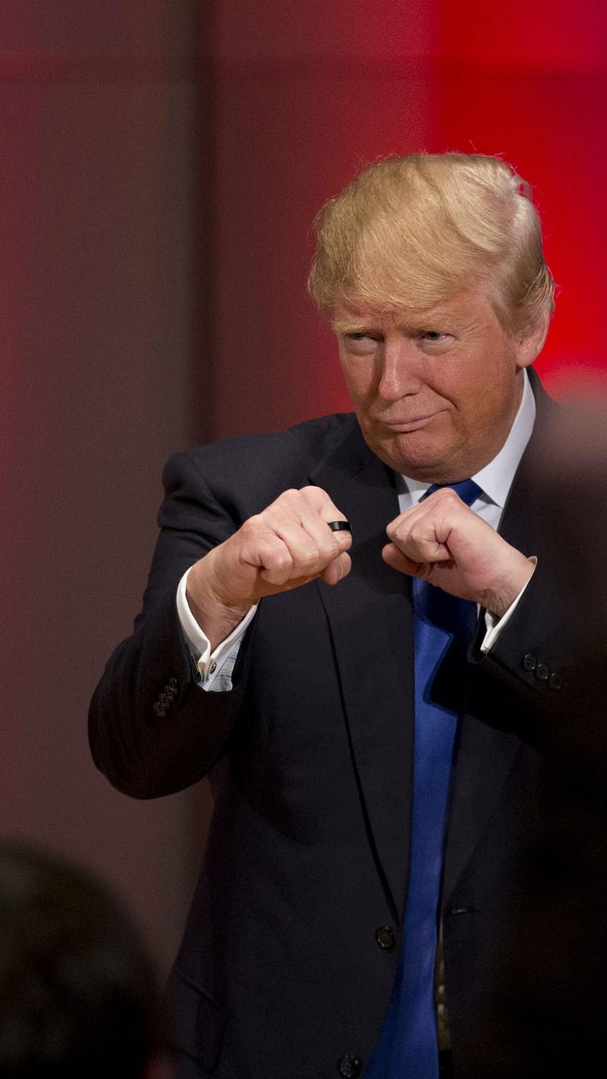 Donald Trump Fists Funny iPhone 8, 재미있는 트럼프 HD 전화 배경 화면