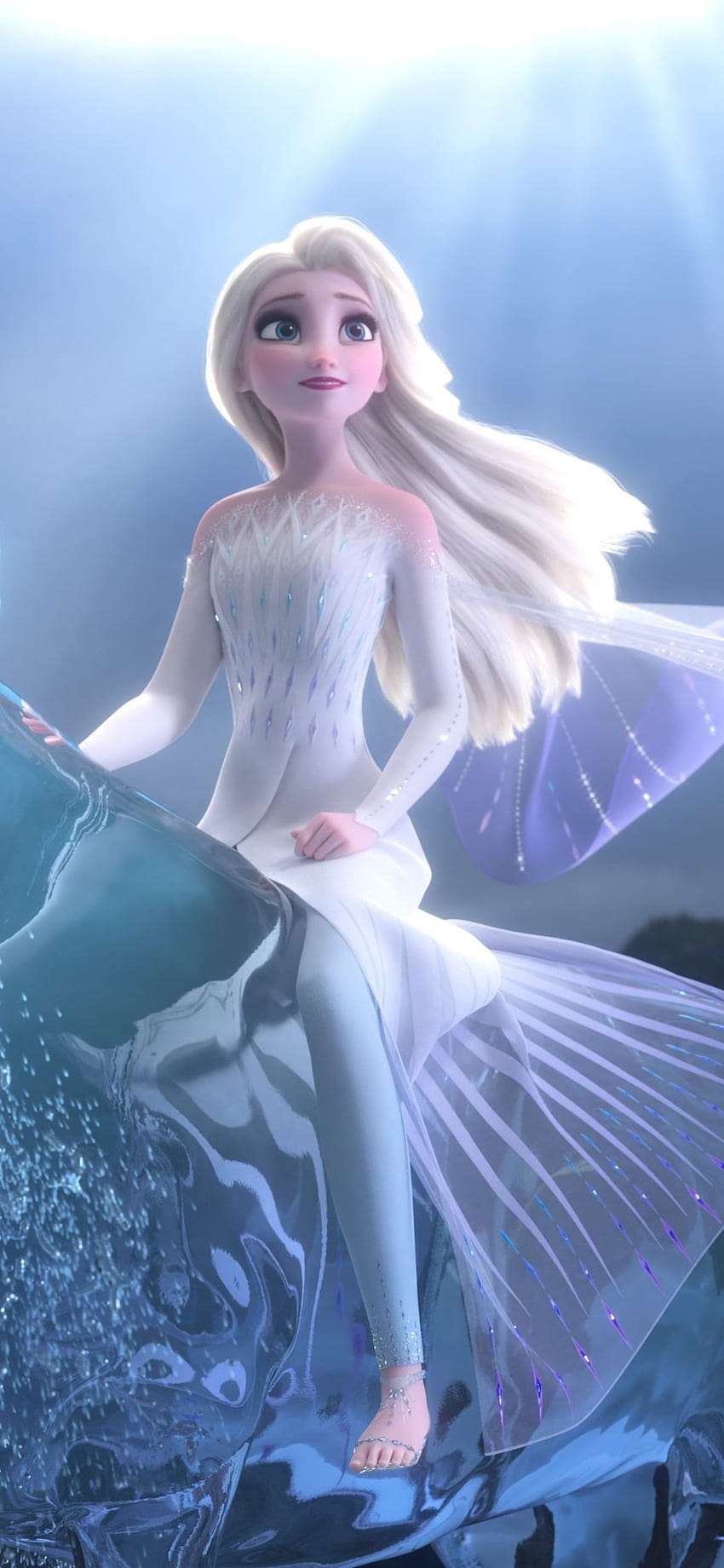 Elsa Frozen Two, estetik donmuş HD telefon duvar kağıdı