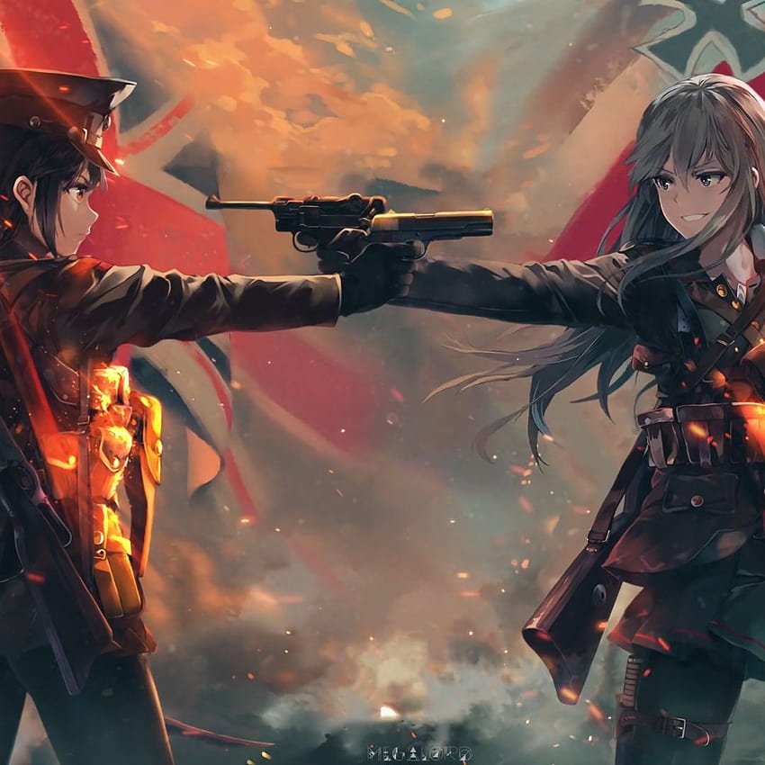 Anime 2 World War HD phone wallpaper