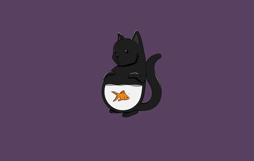 Cat Minimalist HD wallpaper | Pxfuel