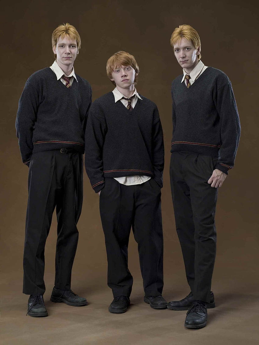 Fred, Ron and George Weasley, the weasley family HD phone wallpaper