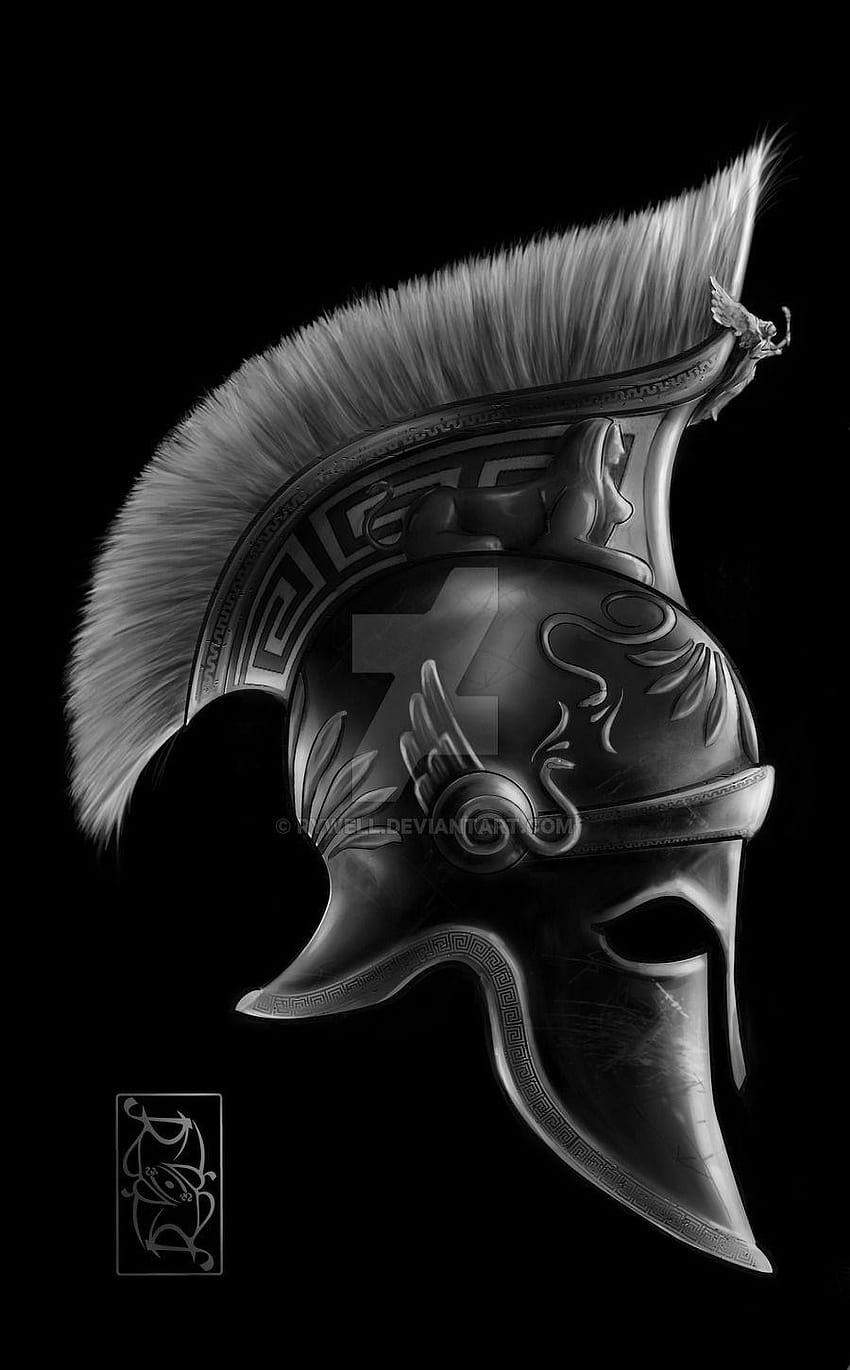Helm von Rywell, spartanischer Helm HD-Handy-Hintergrundbild