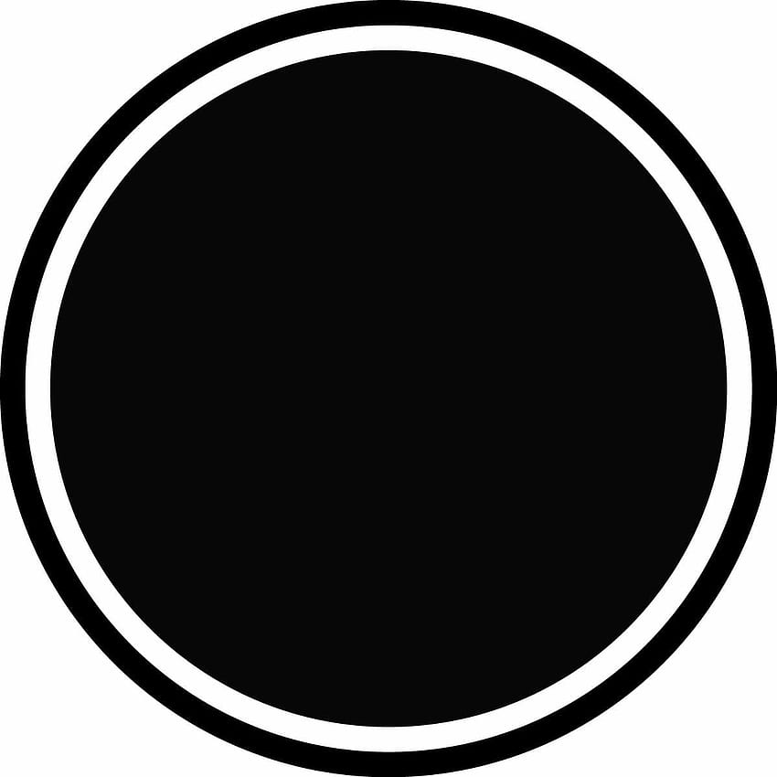 Schwarzer Kreis, rundes Logo HD-Handy-Hintergrundbild