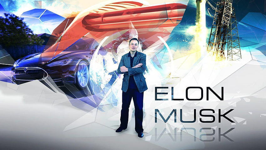Elon Musk Hohe Auflösung und Qualität HD-Hintergrundbild