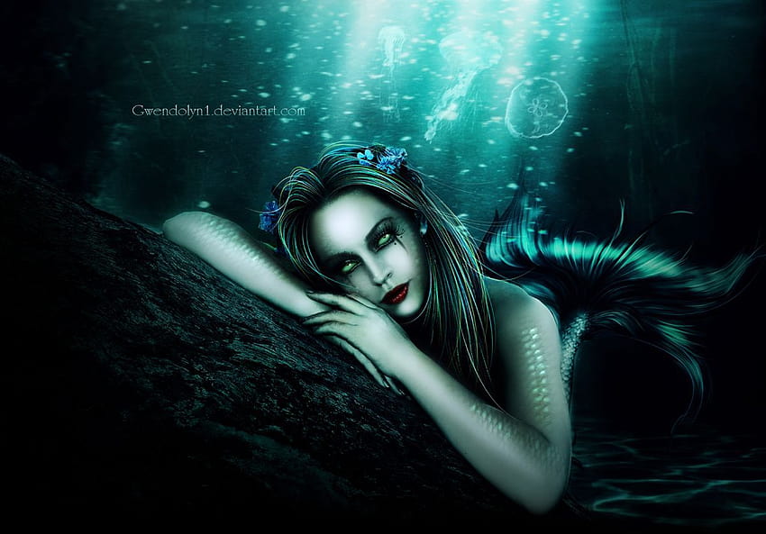 dark mermaid wallpaper