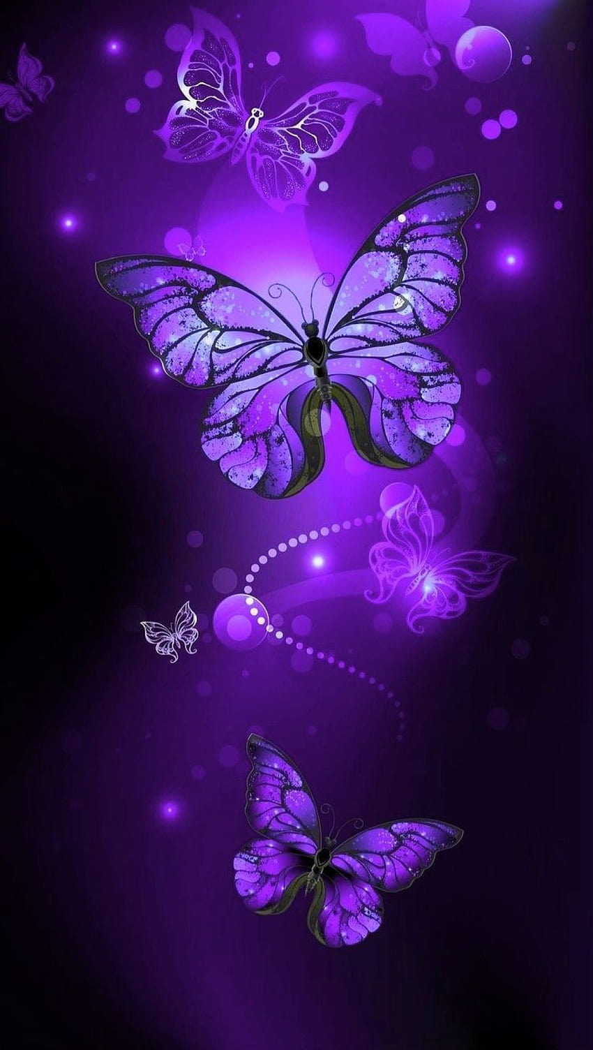 Purple Butterfly 에스테틱, 에스테틱 나비 퍼플 HD 전화 배경 화면
