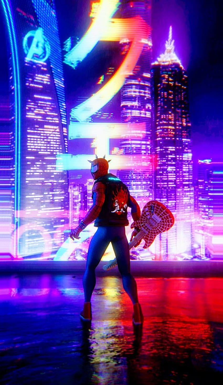 Spider-Punk Playing Guitar Spider-Man: Across the Spider-Verse 4K Wallpaper  iPhone HD Phone #7981k