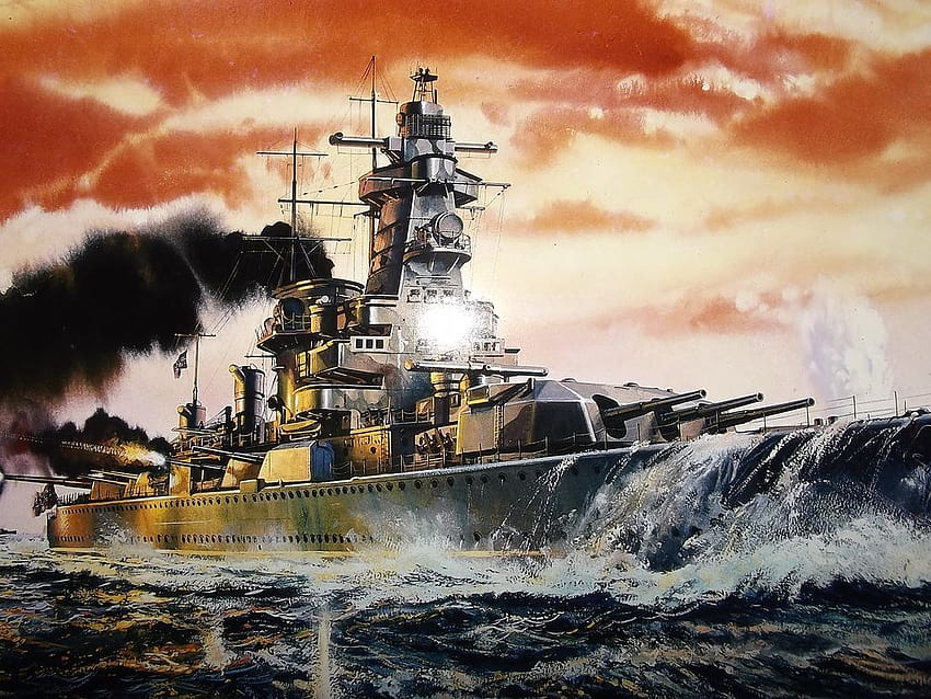 Най-гледан немски крайцер Admiral Graf Spee HD тапет