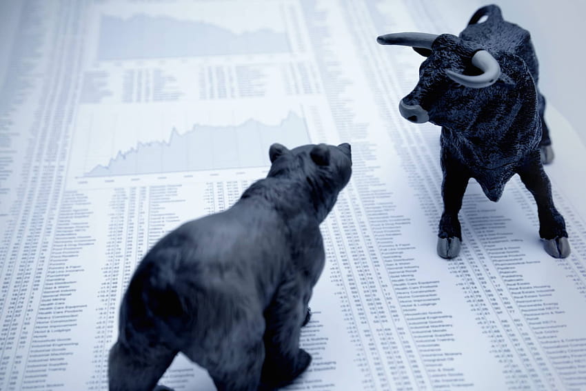 Con señales contradictorias, el mercado es un híbrido de toro y oso, toro contra oso fondo de pantalla