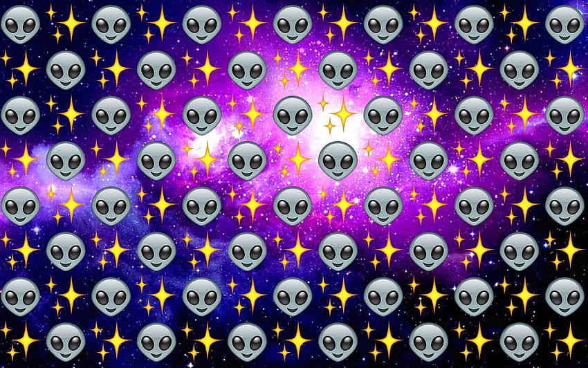 Alien Emoji HD wallpaper