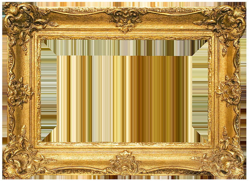 Classic Gold Frame Transparent PNG HD wallpaper