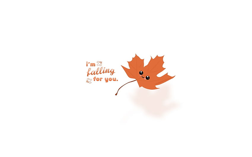 cute fall ,leaf,tree,logo,text,maple leaf,woody plant,graphics,font,plant,illustration, cute autumn HD wallpaper