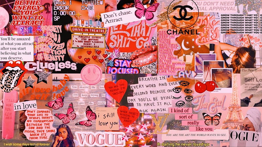 Trendy laptop collage in 2020, vsco aesthetic laptops HD wallpaper