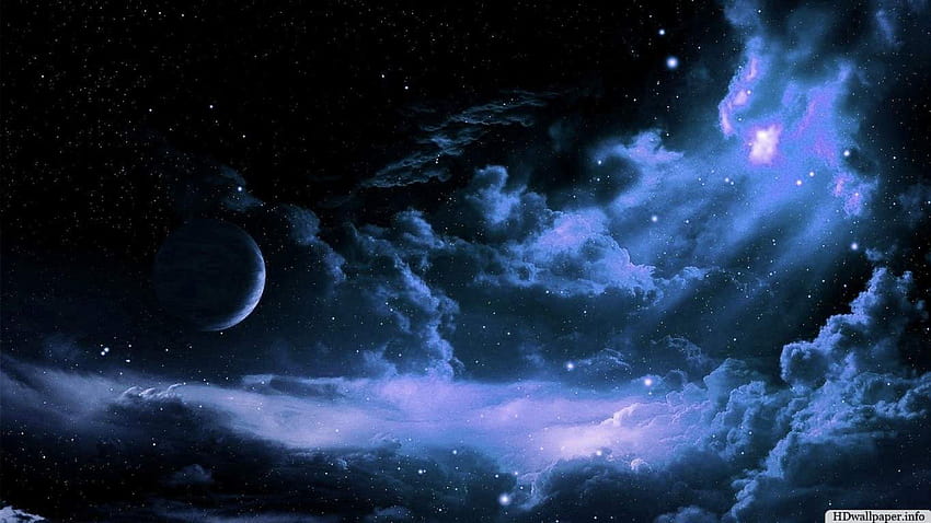 beautiful starry night sky HD wallpaper