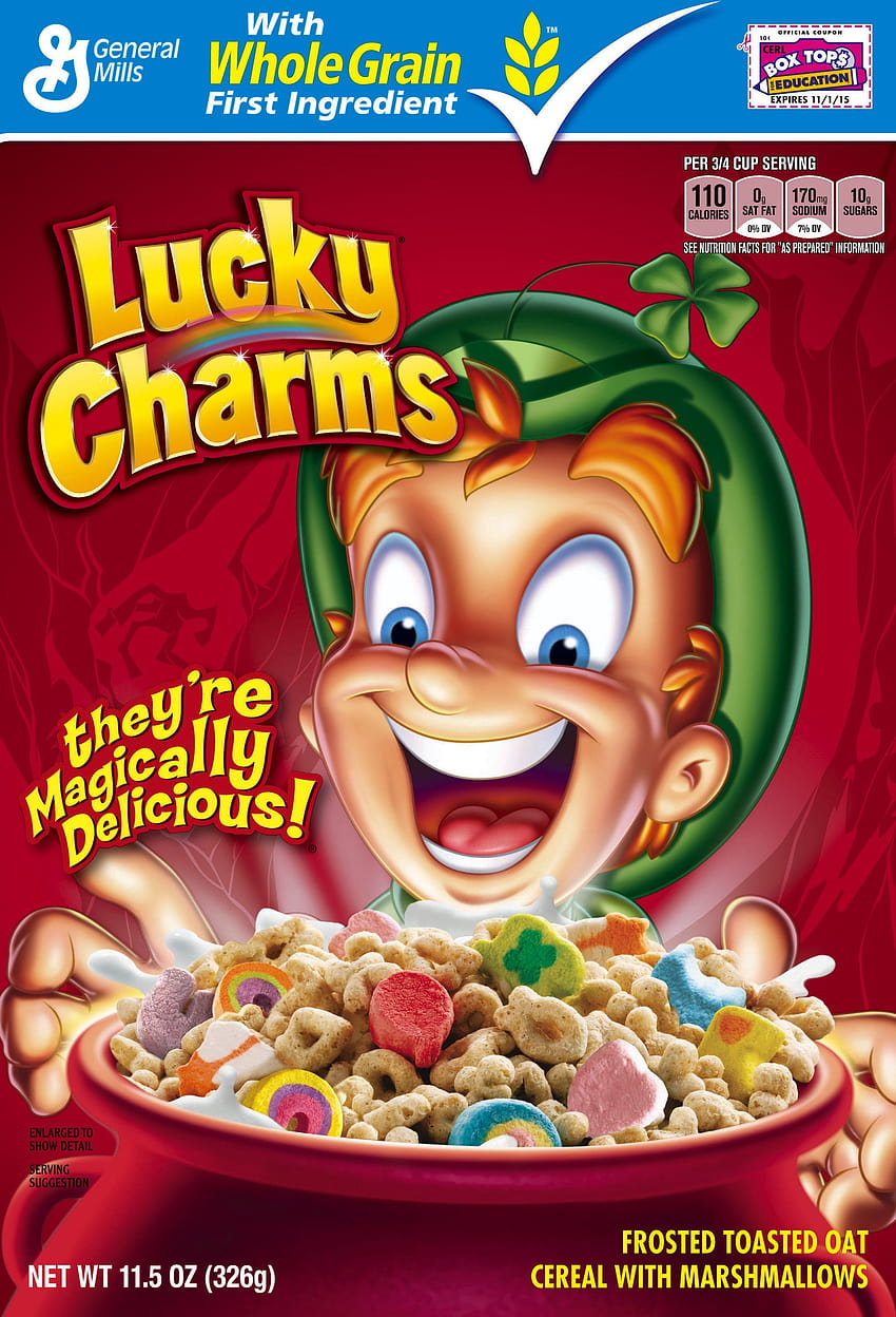 2 Cereals that are low in MyWW Green, Blue, and Purple Points, lucky charms cereal HD phone wallpaper