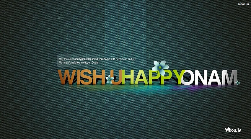 Wish U Happy Onam With Wishes Quotes HD wallpaper