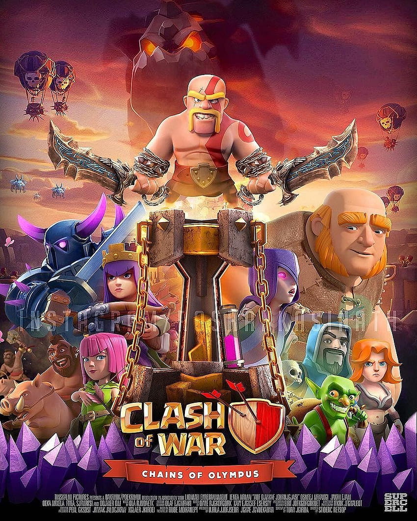 clash of clans troops HD phone wallpaper