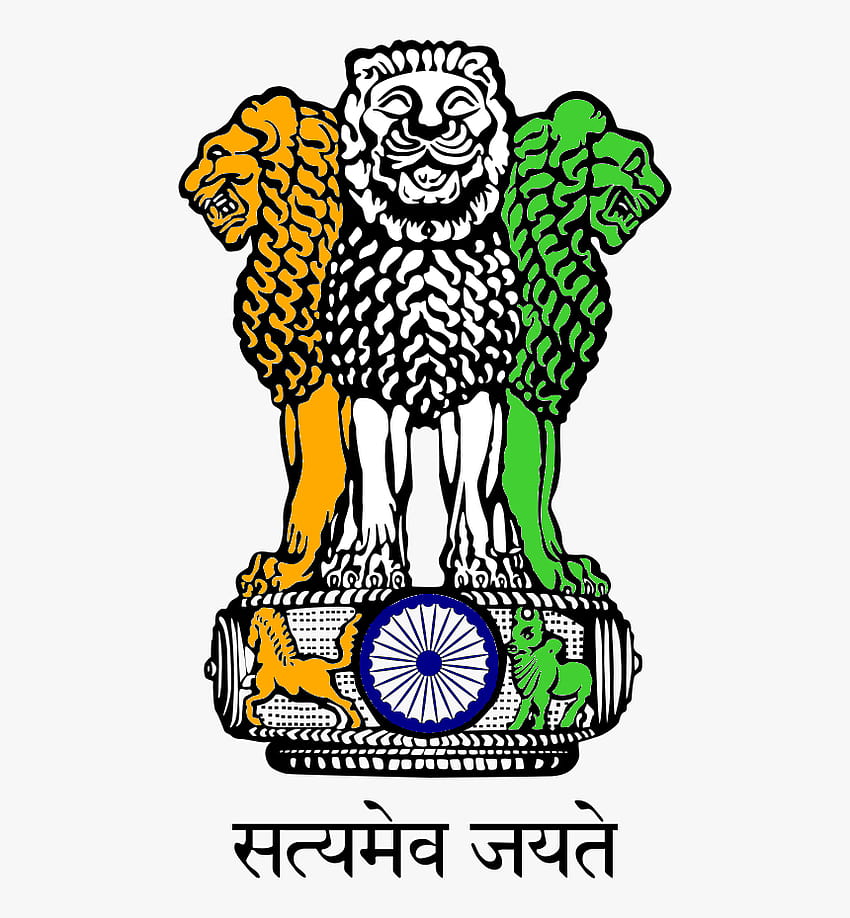 Ikona symboli narodowych, godło państwowe Indii Tapeta na telefon HD